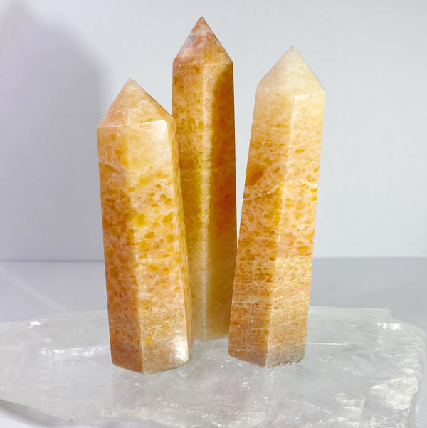 Orange Calcite Points